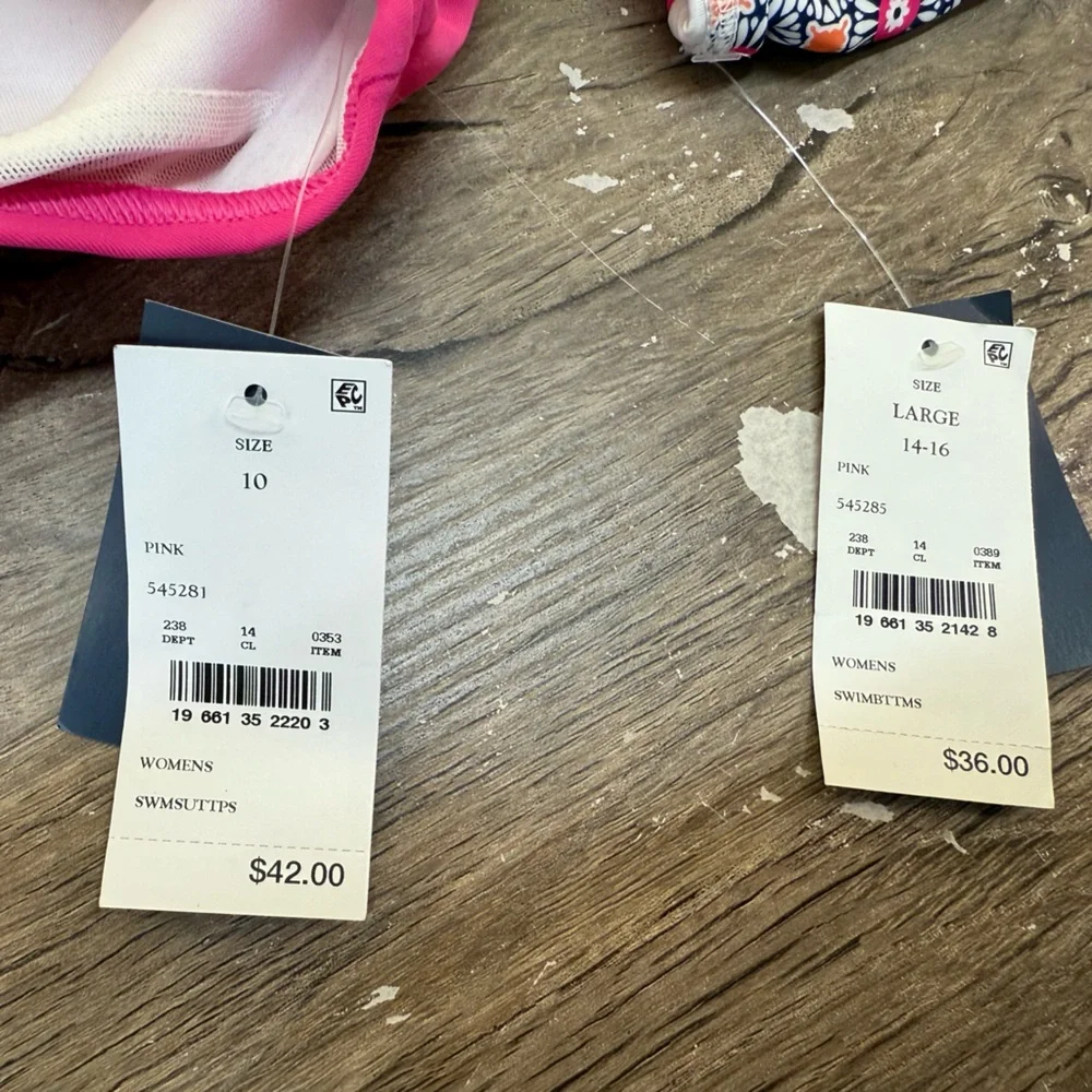 Lands' End Women's UPF 50 Full Coverage High Waist Twist-Front‎ Bikini - Picture 2 of 5